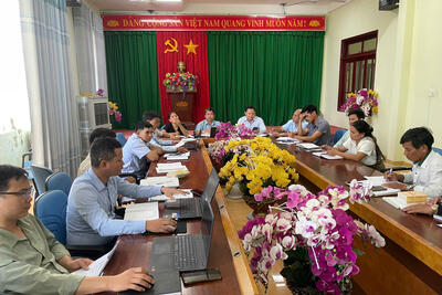 Ủy ban nhân dân xã Sơn Thành tổ chức họp tháng 4 năm 2025